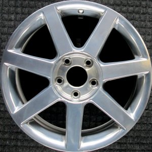 2004-2008 Cadillac XLR Silver 18x8 7-Spoke Polished Alloy Wheel (Remanufactured OEM)