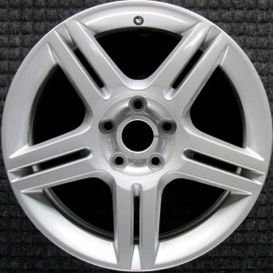 2005-2011 Audi A4 Silver 10-Spoke Silver Painted Alloy Wheel (Remanufactured OEM)