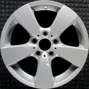 2008-2010 BMW 535i Silver 17x7.5 Spider-Spoke Silver Painted Alloy Wheel (Remanufactured OEM)