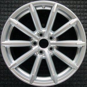 2013-2018 Audi A5 Quattro Silver 18x8.5 10-Spoke Silver Painted Alloy Wheel (Remanufactured OEM)