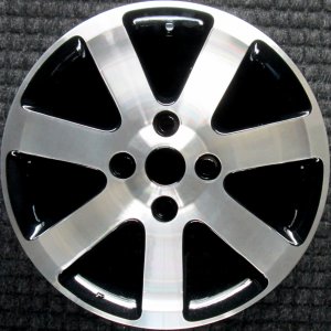 2011-2012 Nissan Sentra Black 16x6.5 7-Spoke Machined Black Alloy Wheel (Remanufactured OEM)