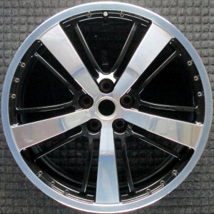 2010-2014 Chevrolet Camaro Silver 21x8.5 5-Triple-Spoke Machined Black Alloy Wheel - Front (Remanufactured OEM)