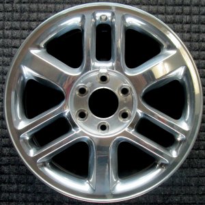2006 GMC Envoy XL Silver 18x8 9-Spoke Polished Alloy Wheel (Remanufactured OEM)