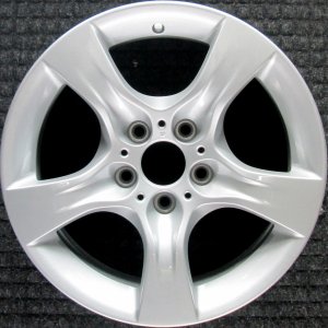 2012-2015 BMW X1 Silver 17x8 5-Spoke Painted Silver Alloy Wheel (Remanufactured OEM)