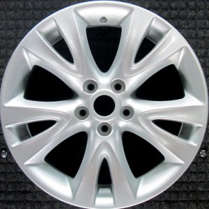 2010-2012 Ford Taurus Silver 18x7.5 10-Spoke Silver Painted Alloy Wheel (Remanufactured OEM)