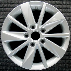 2015-2019 Volkswagen Golf SportWagen Silver 15x6 10-Spoke Lyon Alloy Wheel (Remanufactured OEM)