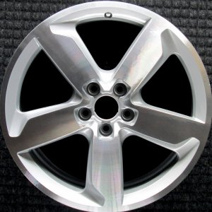 2009-2017 Audi Q5 Silver 19x8 5-Spoke Machined Silver Alloy Wheel (Remanufactured OEM)