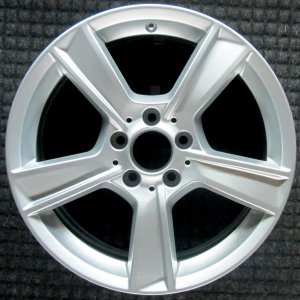 2012-2015 Mercedes-Benz C300 Silver 17x7.5 5-Spoke Silver Painted Alloy Wheel - Front (Remanufactured OEM)