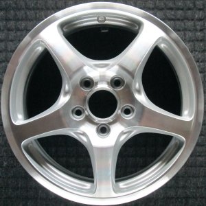 2000-2003 Honda S2000 Silver 16x7.5 5-Spoke Machined Silver Alloy Wheel - Rear (Remanufactured OEM)
