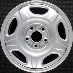 2002-2004 Honda CR-V Silver 15x6 5-Spoke Steel Wheel (Remanufactured OEM)