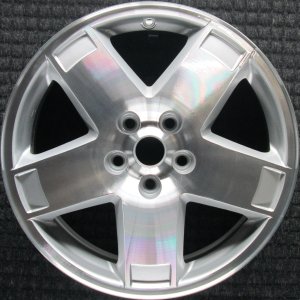 2006-2007 Dodge Charger Silver 18x7.5 5-Spoke Machined Silver Alloy Wheel (Remanufactured OEM)