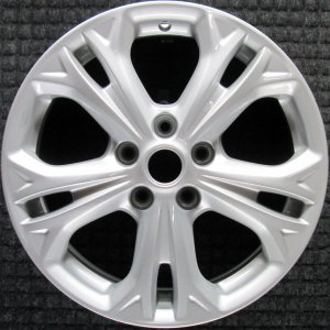 2011-2012 Ford Fusion Silver 17x7.5 5-Split Spoke Silver Painted Alloy Wheel (Remanufactured OEM)