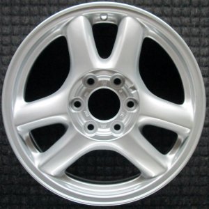 2002-2006 GMC Envoy XL Silver 17x7 6 Double-Spoke Alloy Wheel (Remanufactured OEM)
