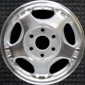 2003-2008 GMC Savana 1500 Silver 16x7 5-Spoke Silver Machined Alloy Wheel (Remanufactured OEM)