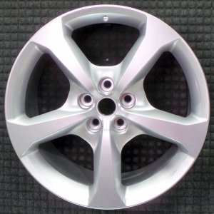 2013-2015 Chevrolet Camaro Silver 20x9 5-Spoke Bright Hyper Alloy Wheel - Rear (Remanufactured OEM)