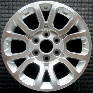 2015-2020 GMC Yukon Silver 18x8.5 6 Double-Spoke Machined Silver Alloy Wheel (Remanufactured OEM)