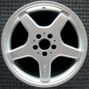 2003-2006 Mercedes-Benz SL500 Silver 18x9.5 5-Spoke AMG Alloy Wheel - Rear (Remanufactured OEM)