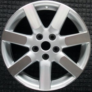2004-2006 Nissan Maxima Silver 17x7.5 7-Spoke Silver Machined Alloy Wheel (Remanufactured OEM)