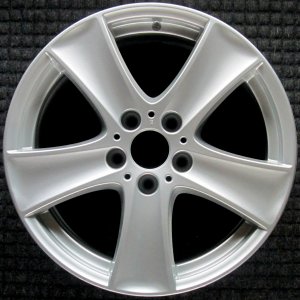 2010-2012 BMW M6 Silver Double Spoke Machined Black Alloy Wheel (Remanufactured OEM)