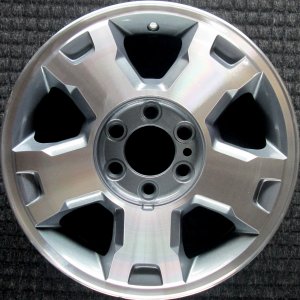 2009-2012 Ford F-150 Black Machined Charcoal Alloy Wheel with Indented Spoke Ends (Remanufactured OEM)