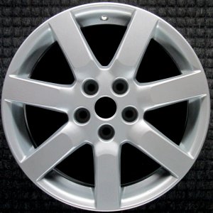 2004-2006 Nissan Maxima Silver 17x7.5 7-Spoke Silver Machined Alloy Wheel (Remanufactured OEM)