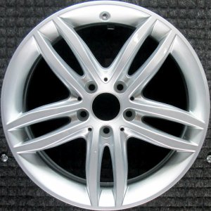 2012-2014 Mercedes-Benz C300 Silver 17x8.5 10-Spoke Painted Silver Alloy Rear Wheel (Remanufactured OEM)