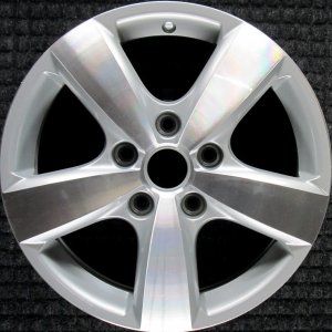 2009-2014 Volkswagen Routan Silver 17x6.5 5-Spoke Silver Machined Alloy Wheel (Remanufactured OEM)