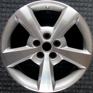 2008-2012 Chevrolet Malibu Silver 17x7 5-Spoke Machined Charcoal Alloy Wheel (Remanufactured OEM)