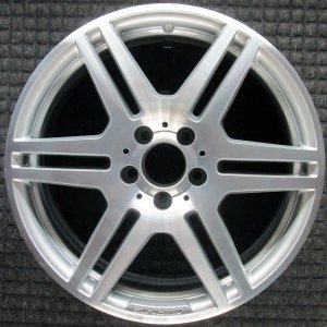 2010-2011 Mercedes-Benz E500 Silver 18x8.5 12-Spoke Machined Silver Alloy Wheel - Front (Remanufactured OEM)