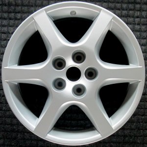 2002-2004 Nissan Altima Silver 17x7 6-Spoke Painted Alloy Wheel (Remanufactured OEM)