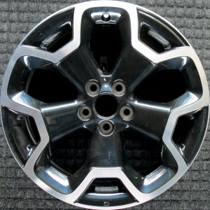 2013-2015 Subaru XV Crosstrek Black 17x7 Machined Charcoal Alloy Wheel (Remanufactured OEM)
