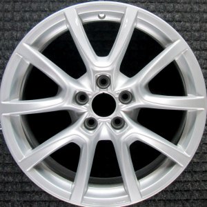 2009-2017 Audi Q5 Silver 10-Spoke Silver Painted Alloy Wheel (Remanufactured OEM)