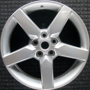 2010-2015 Chevrolet Camaro Silver 19x8 5-Spoke Silver Painted Alloy Wheel (Remanufactured OEM)