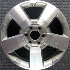 2009-2012 Chevrolet Traverse Black 19x7.5 5-Spoke Machined Charcoal Alloy Wheel (Remanufactured OEM)