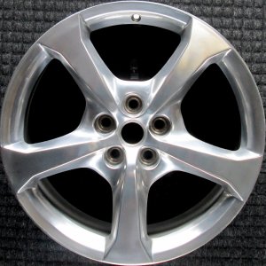 2013-2015 Chevrolet Camaro Silver 20x9 5-Spoke Full Polished Alloy Wheel - Rear (Remanufactured OEM)
