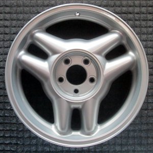 1994-1996 Ford Mustang Silver 17x8 6-Spoke Alloy Wheel (Remanufactured OEM)