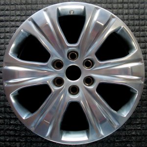 2015-2017 Ford Expedition Silver 16-Inch 6-Hole Solid Spoke Full Polished Alloy Wheel (Remanufactured OEM)