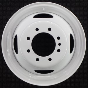 2007-2019 Ford E-350 Super Duty Silver 8-Lug 4-Oval Hole Steel Wheel (Remanufactured OEM)