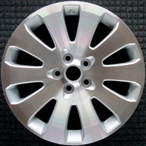 2011 Buick Regal Silver 19x8.5 10-Spoke Machined Silver Alloy Wheel (Remanufactured OEM)