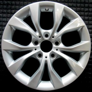 2012-2015 BMW X1 Silver 17x7.5 5 V-Spoke Alloy Wheel (Remanufactured OEM)