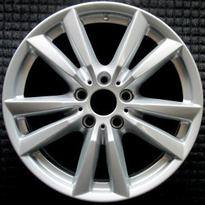 2014-2018 BMW X5 Silver 5 V-Spoke Painted Silver Alloy Wheel (Remanufactured OEM)