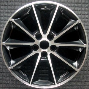 2015-2017 Ford Mustang Black 19x8.5 10-Spoke Machined Black Alloy Wheel (Remanufactured OEM)
