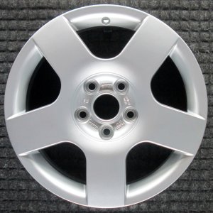 2002-2005 Audi A4 Silver 16x7 5-Spoke Flat Alloy Wheel (Remanufactured OEM)