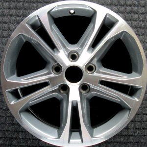 2013-2014 Ford Mustang Black Machined Charcoal Alloy Wheel (Remanufactured OEM)