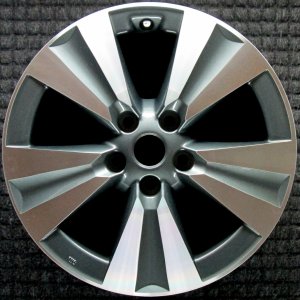 2016-2019 Nissan Sentra Black 17-inch 5 Split-Spoke Machined Charcoal Alloy Wheel (Remanufactured OEM)