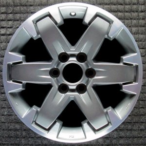 2013-2015 Nissan Xterra Black 16x7 6-Spoke Machined Lip Charcoal Alloy Wheel (Remanufactured OEM)