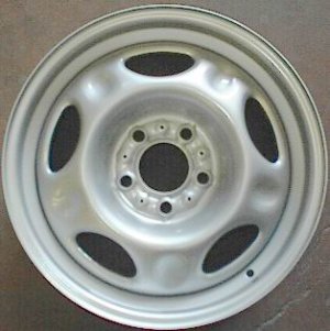 2002-2004 Jeep Liberty Silver 16x7 5-Spoke Steel Wheel (Remanufactured OEM)