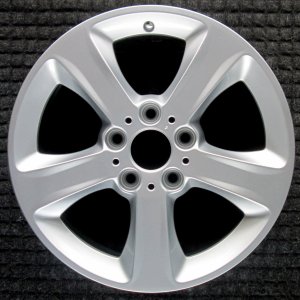 2001-2006 BMW 330Ci Silver 17x7 Star Spoke Silver Painted Alloy Wheel (Remanufactured OEM)