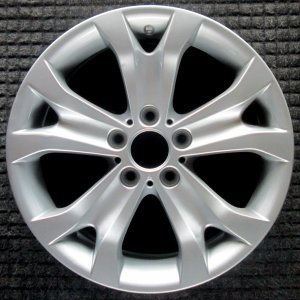 2004-2006 BMW X5 Silver 18x8.5 Y-Spoke Grooved Alloy Wheel (Remanufactured OEM)