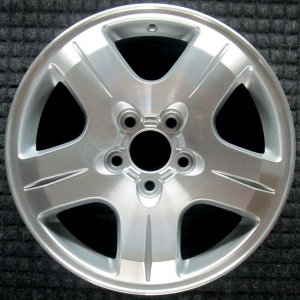 2004-2005 Chevrolet Malibu Silver 16x6.5 5-Spoke Brushed Aluminum Alloy Wheel (Remanufactured OEM)